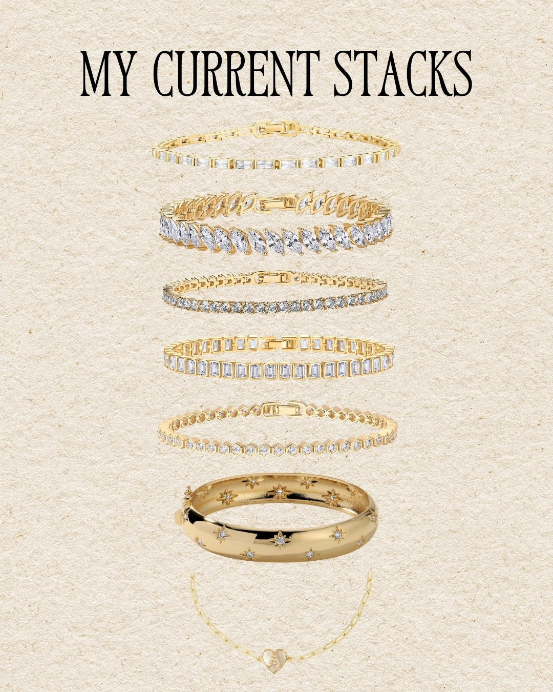 My current bracelet stack I've