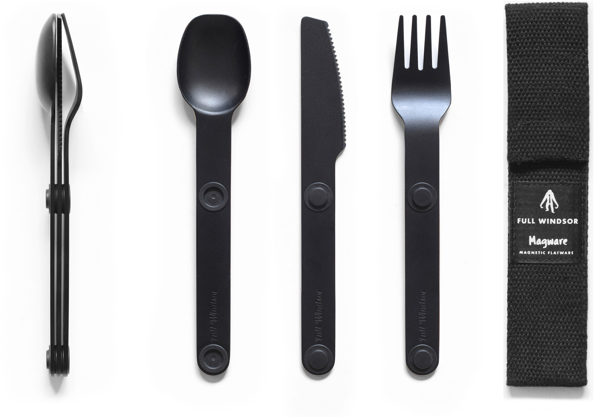 Full Windsor Magware Magnetic Flatware - Single Set Black | REI