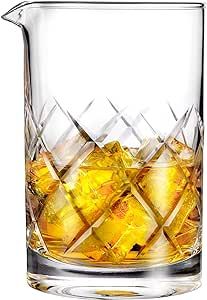 Hiware Professional 24 Oz Cocktail Mixing Glass, Thick Bottom Seamless Crystal Mixing Glass | Amazon (US)