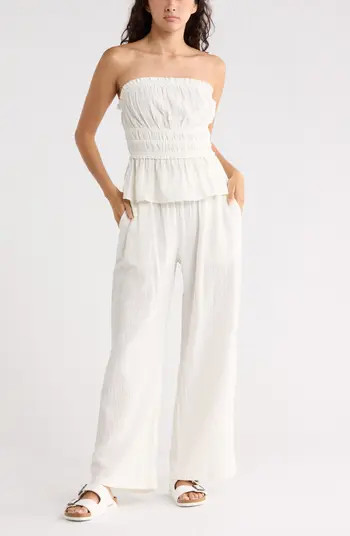 Abound Strapless Ruffle Gauze Top | Nordstromrack | Nordstrom Rack
