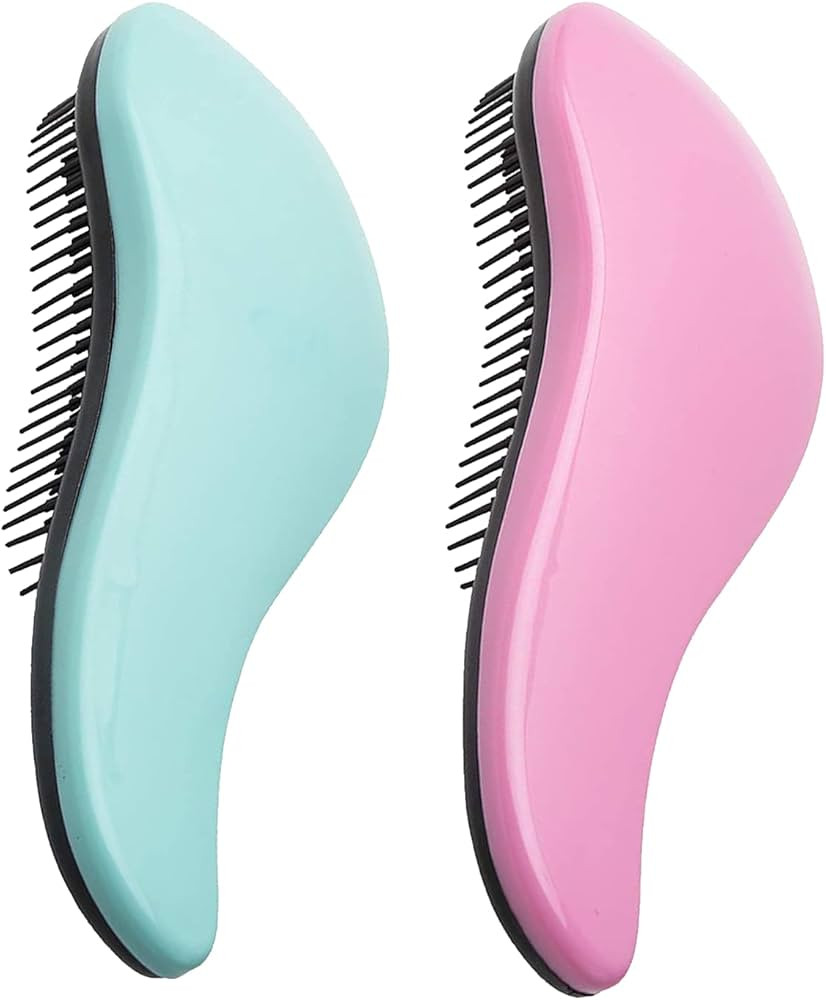 WYNK Detangler Brush - 2-Piece Value Set - Wet Detangling Hair Brush,Professional No Pain Detangl... | Amazon (US)