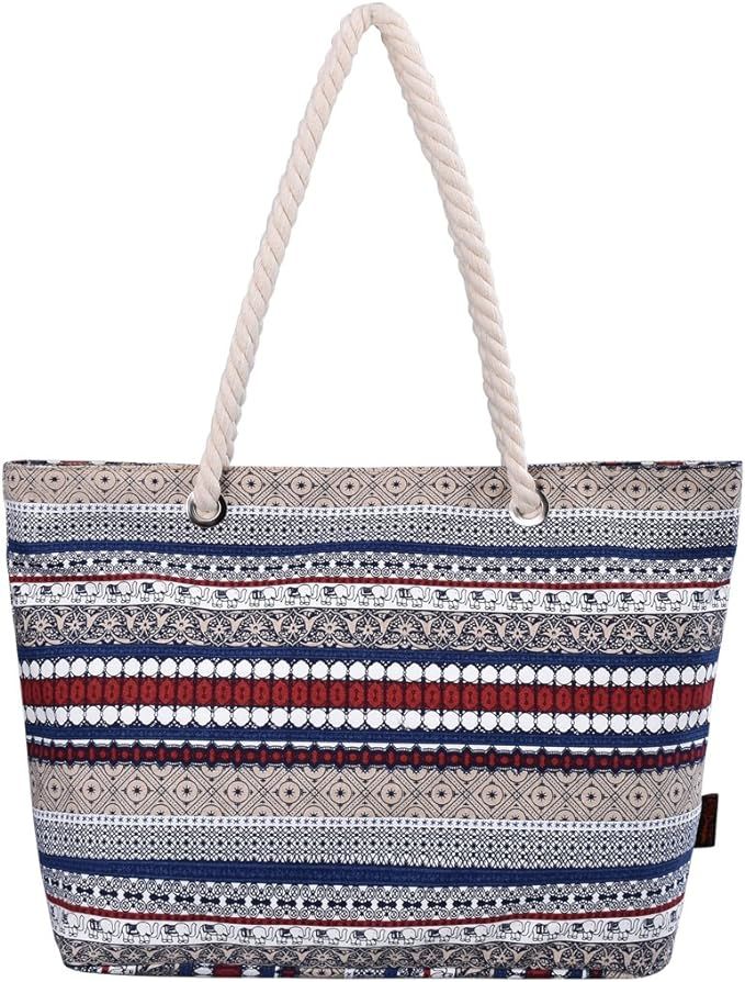 DGY Printed Large Canvas Tote Purses Beach Bags and Totes for Women Multicolor Shoulder Bag 252 | Amazon (US)