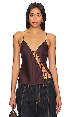 LIONESS Mariah Cami in Garnet from Revolve.com | Revolve Clothing (Global)