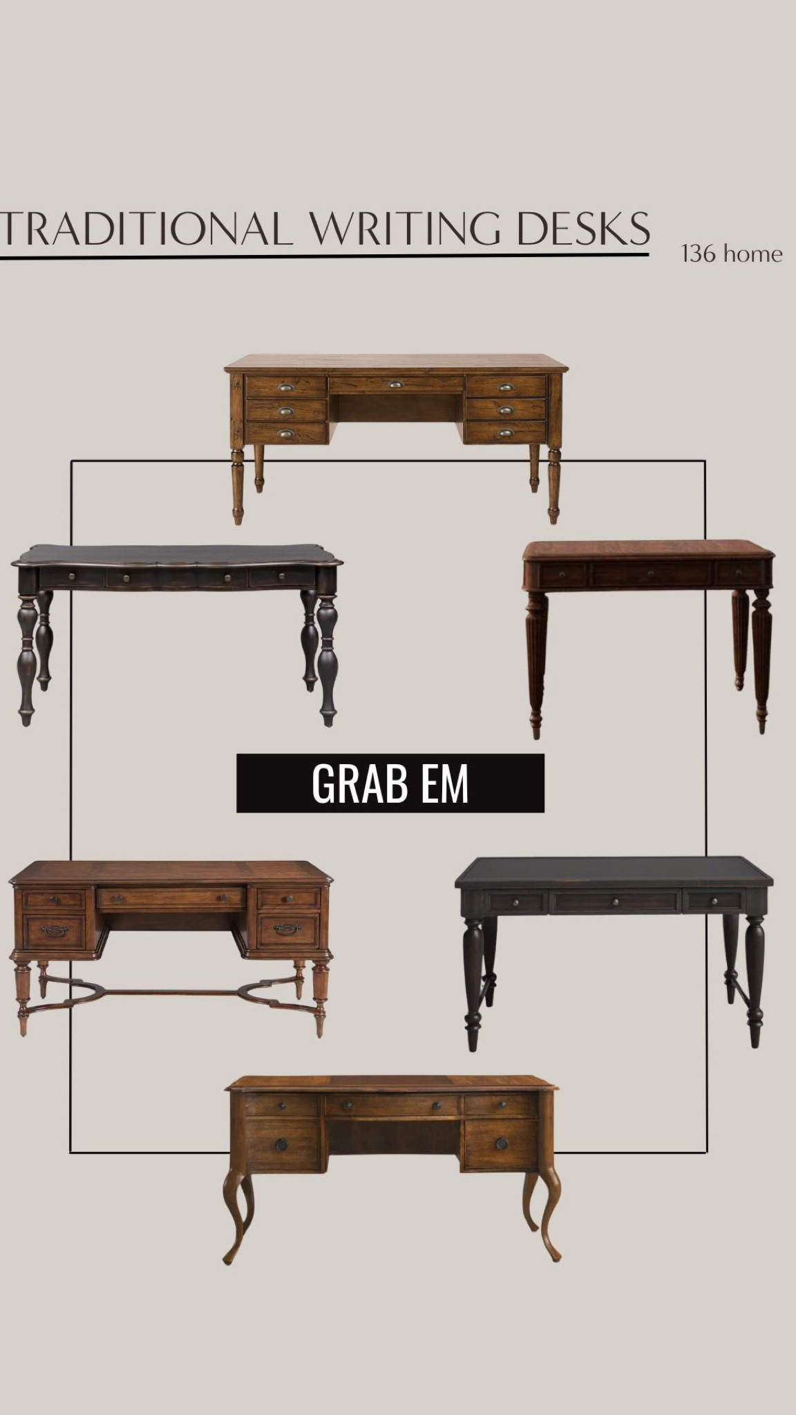 Traditional Writing Desks #traditionaldecor #writingdesk #desk #homeoffice #furniture #interiordesign #interiordecor #homedecor #homedesign #homedecorfinds #moodboard 

#LTKstyletip #LTKsalealert #LTKhome