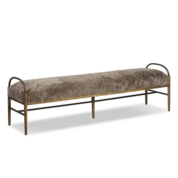 Amber Lewis x Four Hands Demi Accent Bench | Lumens