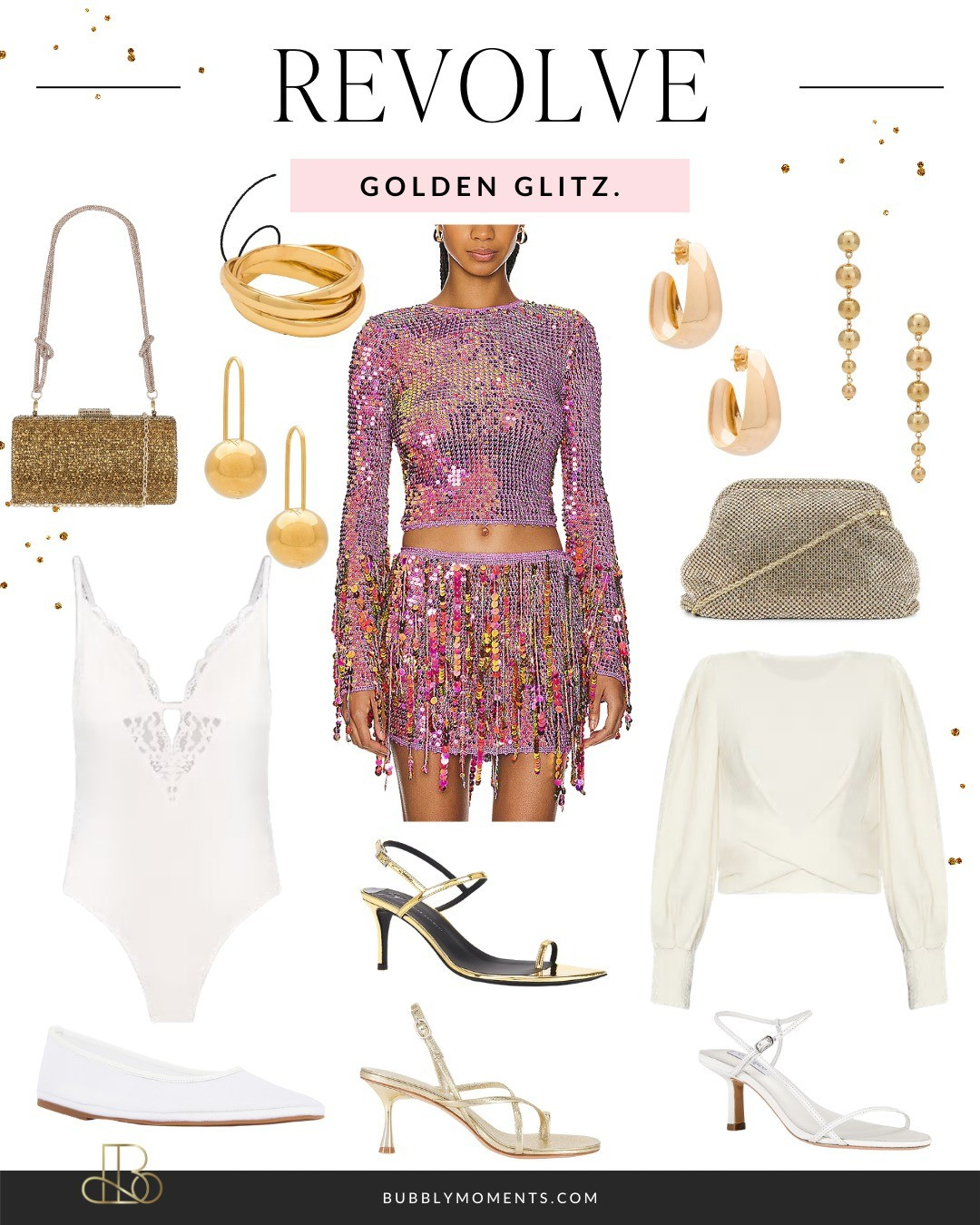 Golden Glamour ✨ Add a touch of sparkle to your wardrobe with these glamorous pieces from Revolve. From sparkling accessories to chic clothing, shop now and shine! #RevolveStyle #GoldenGlamour #FashionFinds #ShopTheLook #ChicFashion #GlamOutfit #TrendAlert

#LTKparties #LTKstyletip #LTKSeasonal