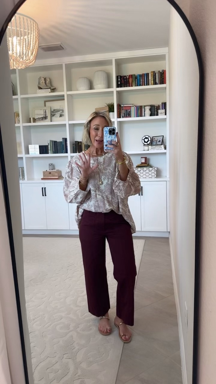 Walmart - fun new arrivals. Wide Leg Utility Pant - size 0. $26.98. 2 colors.  Blouse w/ 3/4-Length Puff Sleeves - size XXXL (accidentally). $19.98. 6 colors. 

#LTKSeasonal#LTKOver40#LTKPetite