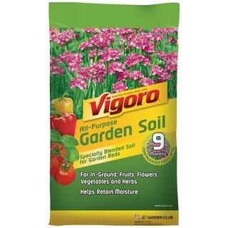 Vigoro 1 cu. ft. All Purpose Garden Soil for In-Ground Use for Fruits, Flowers, Vegetables and He... | The Home Depot