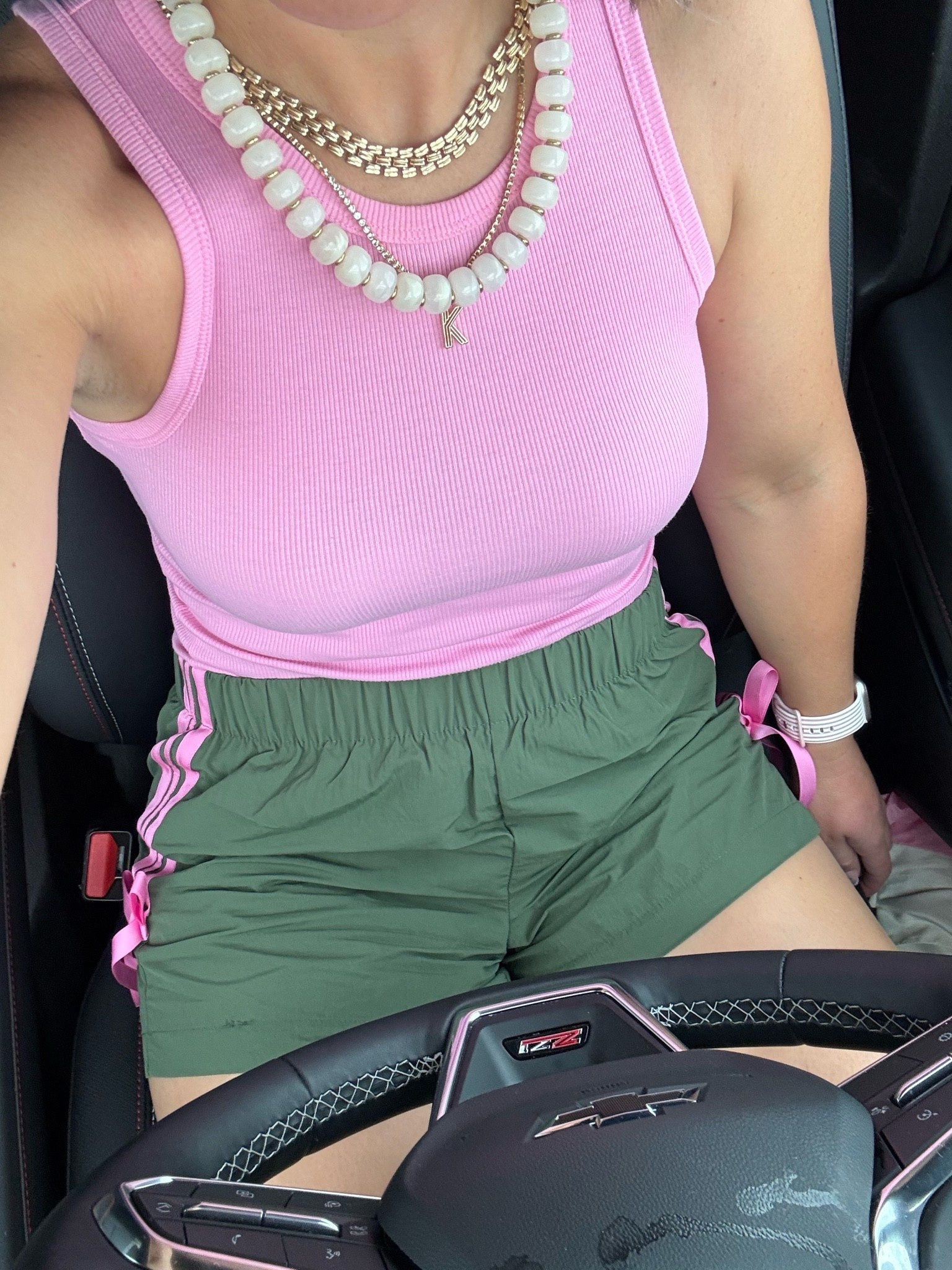 Ootd Details 
Loving these track shorts with bows and a great basic tank top all from Walmart! It’s so affordable and cute! I also am loving a good necklace stack and target and Amazon are my favorite for jewelry finds right now!!
#walmart #walmartoutfit #walmartstyle #affordableoutfit #summeroutfit #casualoutfit #trackshorts #necklacestack

#LTKootd #LTKSeasonal #LTKOver40