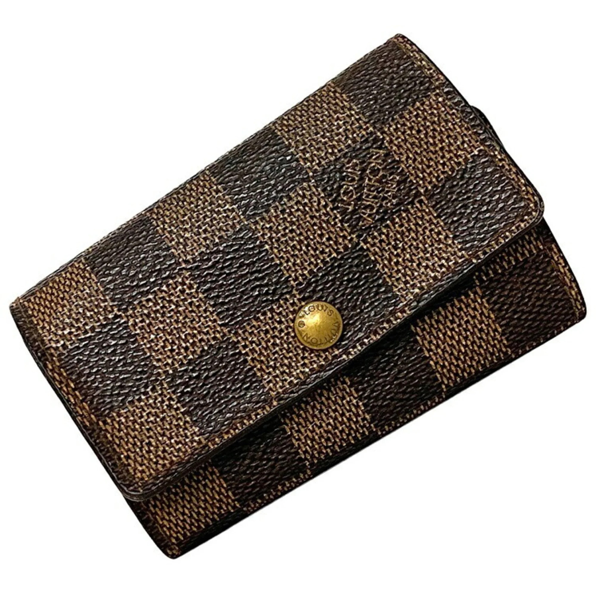 Pre-Owned 6 Row Key Case Multicle Brown Gold Damier Ebene N62630 Ring CT9065 LOUIS VUITTON Women'... | Walmart (US)