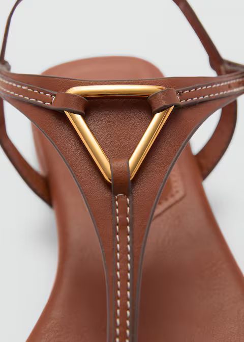 Metal detail sandals | MANGO (US)