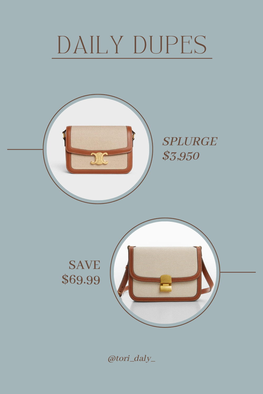 Love the look of the Celine Triomphe bag but not the $3,950 price tag? This designer-inspired handbag dupe gives you the same timeless style for just $69.99! Perfect for elevating your everyday outfit with classic neutral tones and luxe details. A must-have for any capsule wardrobe or stylish mom on the go. Tap to shop this budget-friendly fashion find!  

 #LTKOver40 #LTKFindsUnder100 #LTKItBag