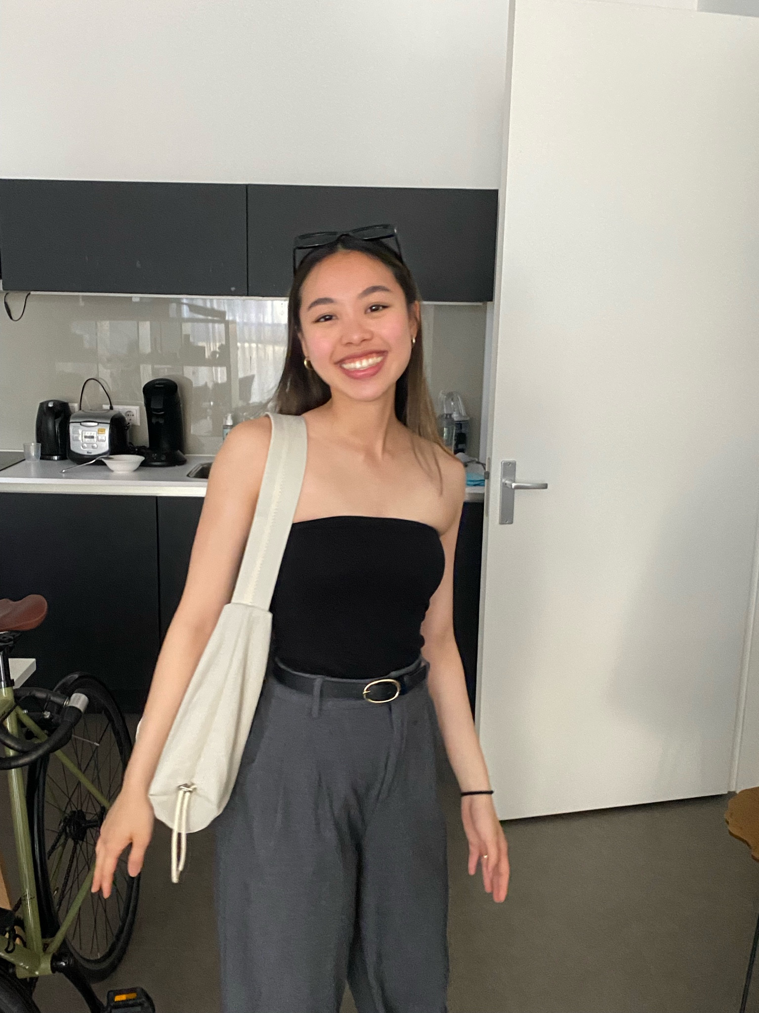 Simple summer outfit: tube top from Stradivarius, trousers from Uniqlo & belt from H&M. 

#LTKsummer #LTKstyletip #LTKspring