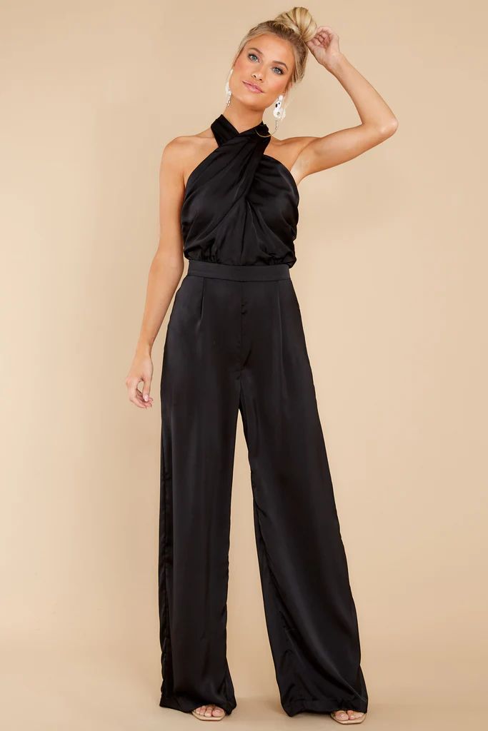 Story Of Us Black Jumpsuit | Red Dress 