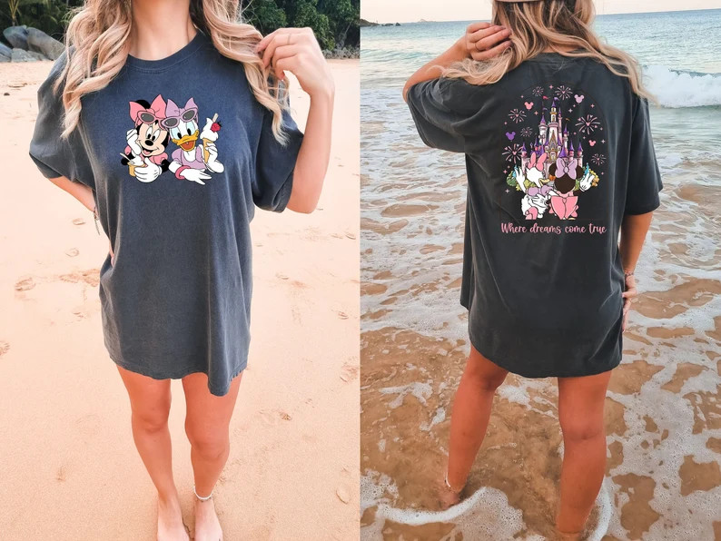 Minnie Daisy Summer Shirt, Where Dreams Come True, Disney Magic Kingdom Besties Shirt, Disneyworl... | Etsy (US)