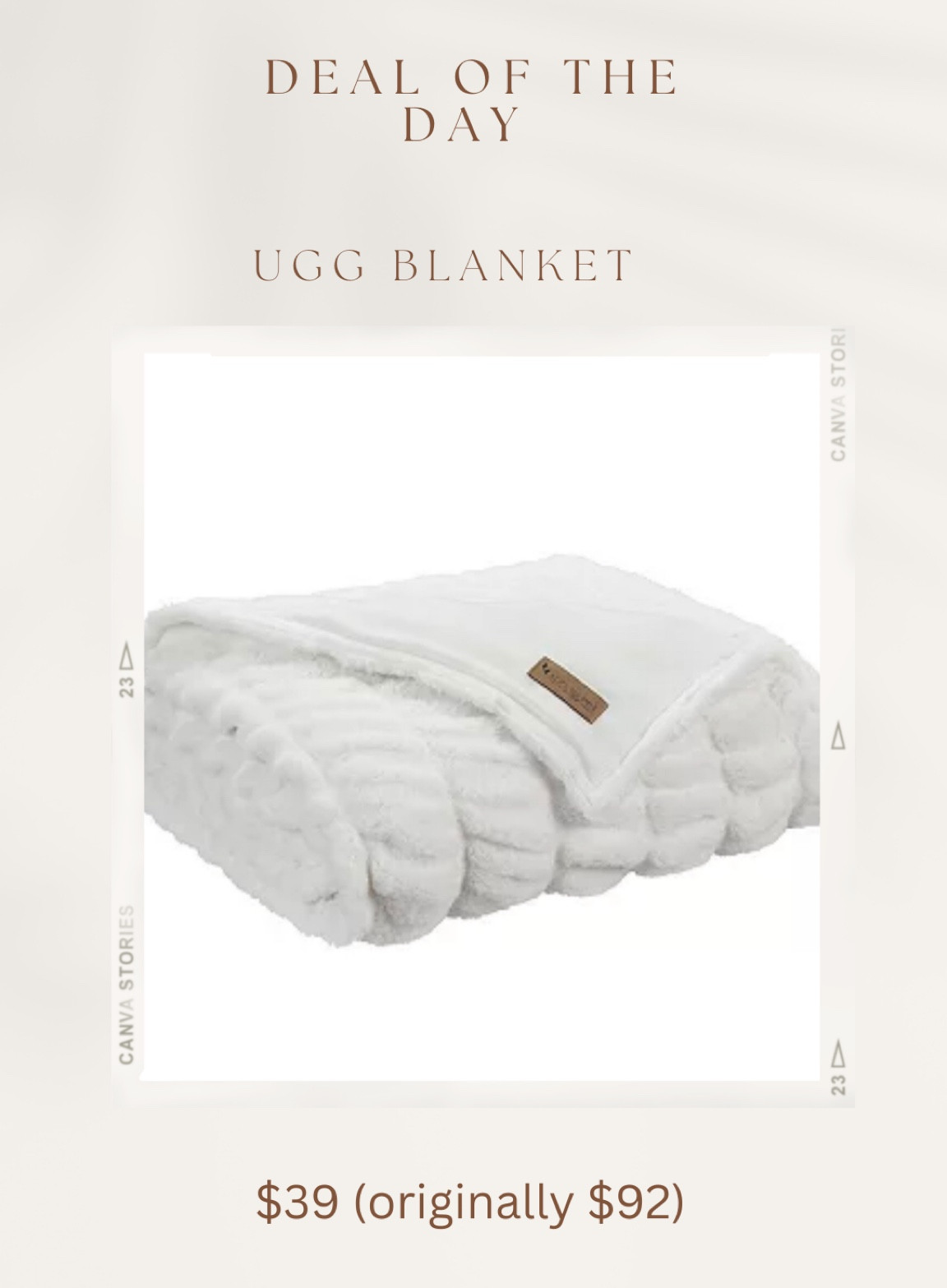 The $24 UGG blanket sold out but here is the exact same one but larger and still only $39! Originally $92!

Looks for less, home decor, neutral decor, modern decor, arhaus, looks for less, chandelier, accent furniture, accent chair, neutral aesthetic, arhaus, restoration hardware 

#LTKHoliday #LTKSeasonal #LTKGiftGuide