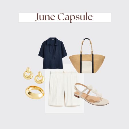 Chic linen outfit. Nautical vibes here. Simply add gold accessories and neutral summer tote! 

#LTKStyleTip #LTKFindsUnder100 #LTKSeasonal