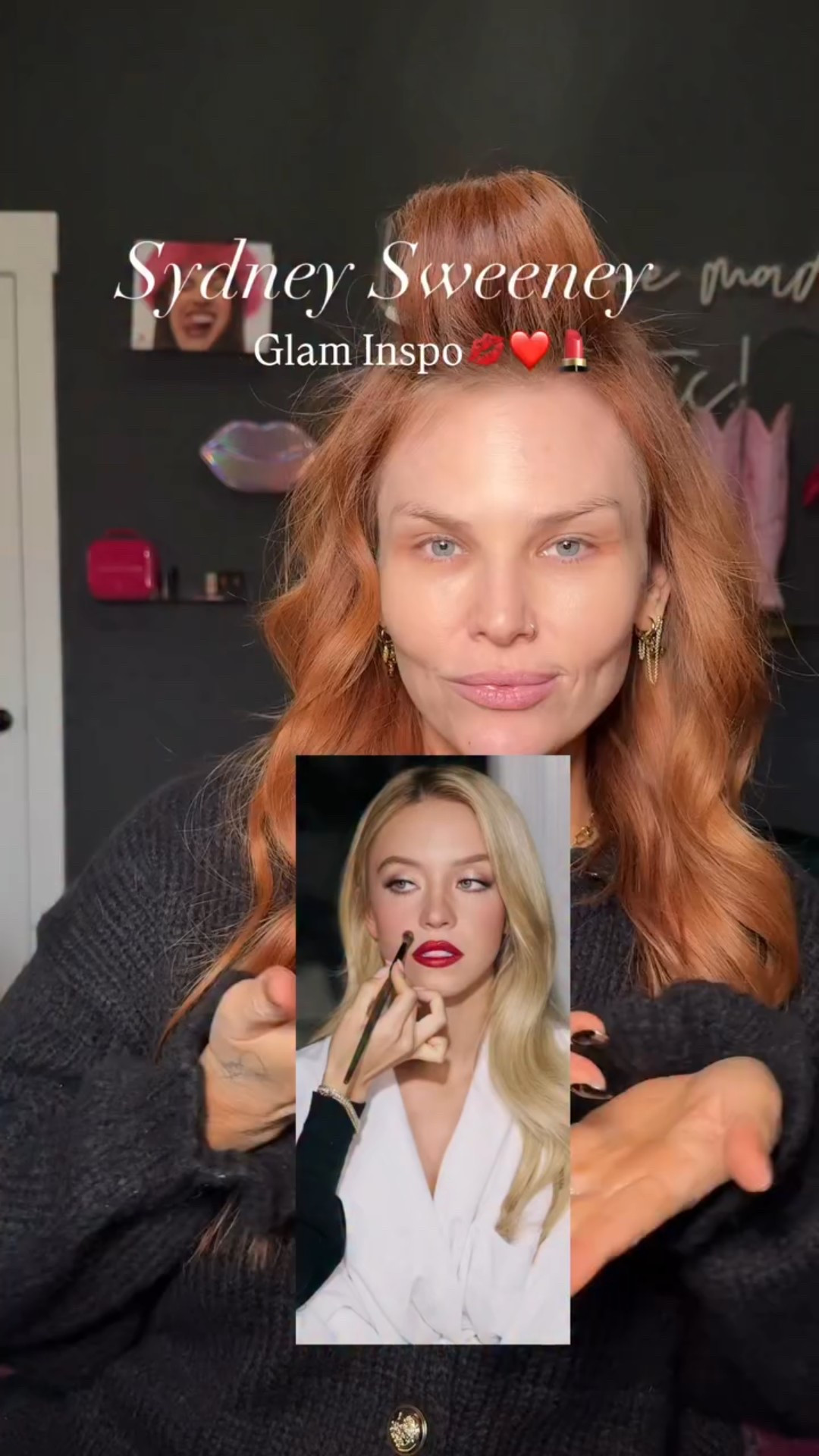 Ever since I saw this look on Sydney by @Melissa Hernandez, I couldn’t get it out of my head! Recreated for Christmas Eve but would be a great New Year’s Eve look!

 #sydneysweeney #sydneysweeneymakeup #celebritymakeup #nashvillemakeupartist