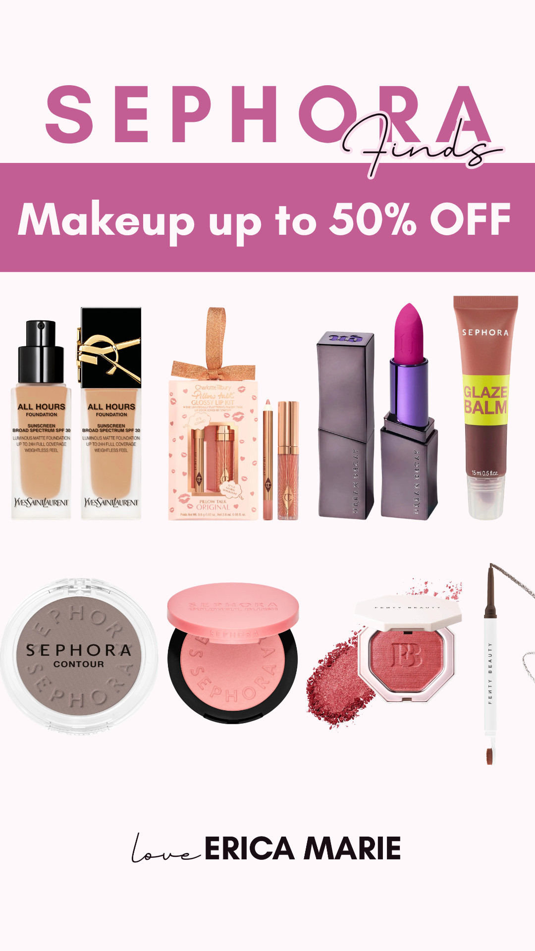 Sephora has up to 50% off makeup right now. Such a good time to stock up on your favorite beauty products or try new makeup for less.

Perfect for refreshing your everyday makeup routine or grabbing viral beauty finds at a discount.

#sephorasale #makeupsale #sephoradeals #affordablemakeup #beautydeals #everydaymakeup #bestmakeupproducts #sephorafinds 

 #LTKselfcare #LTKSaleAlert #LTKBeauty