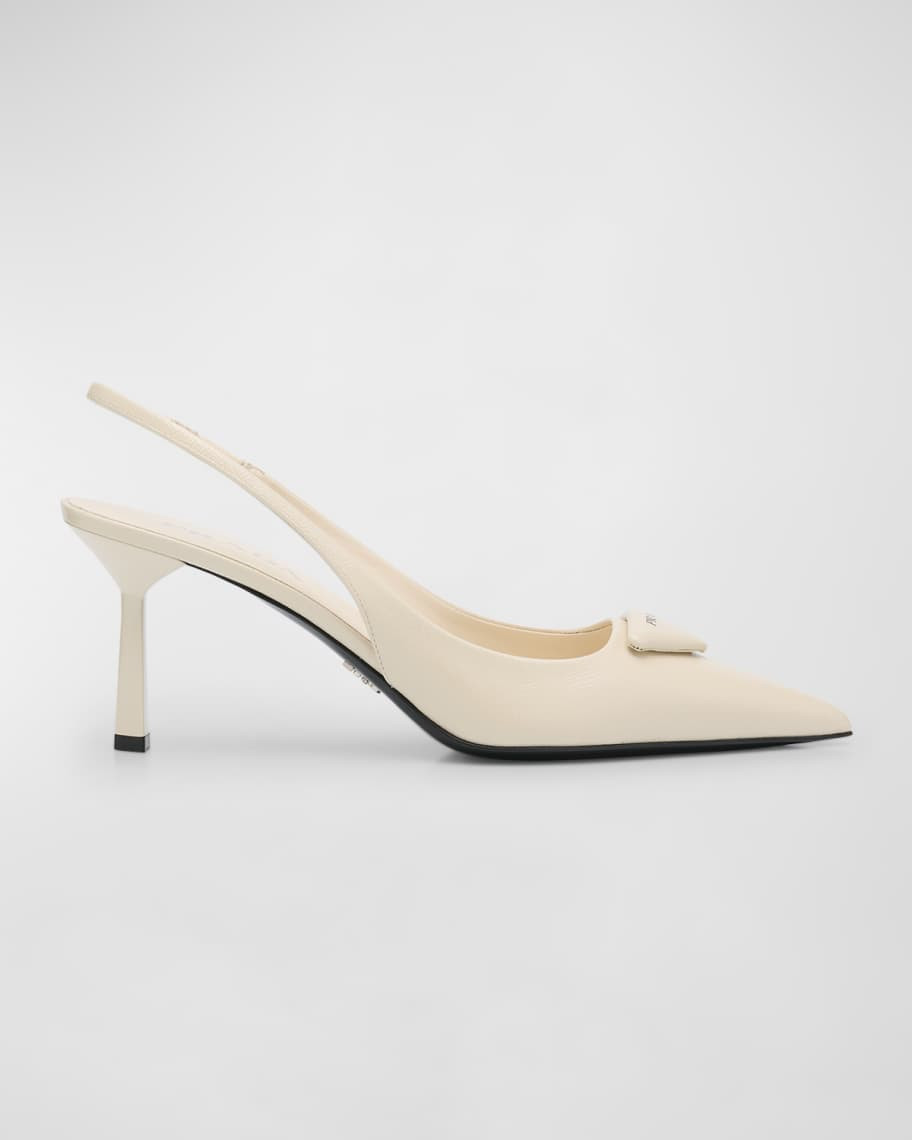 Prada Vernice Leather Slingback Pumps | Neiman Marcus