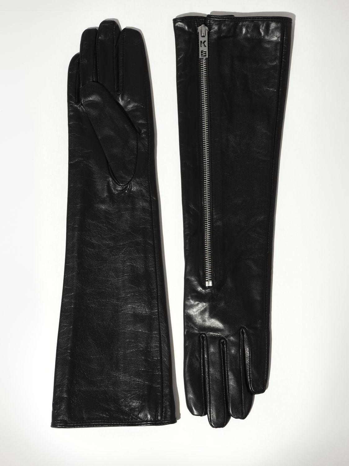 Rocky Long Slouchy Leather Gloves | Luisaviaroma