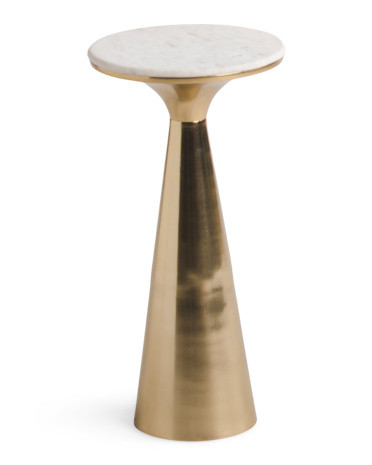 22in Marble Top Accent Table | TJ Maxx