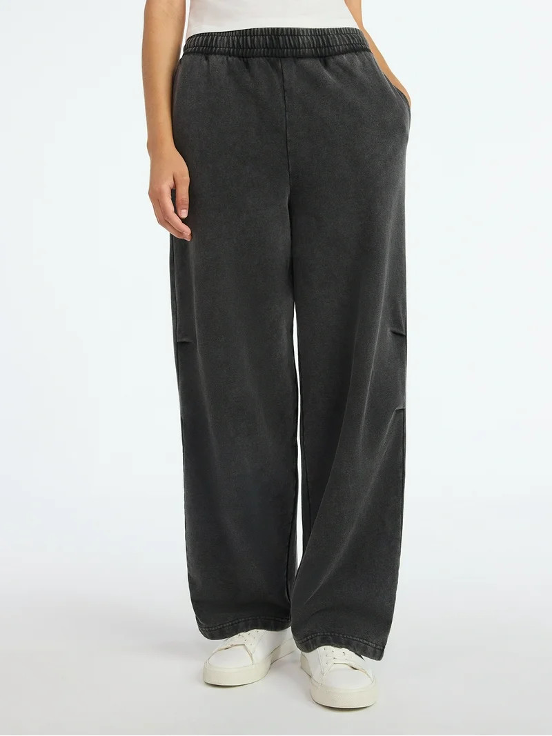 Scoop Women’s Mineral Washed Sweatpants, Sizes XS-XXL | Walmart (US)