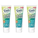 Tom's of Maine ADA Approved Wicked Cool! Fluoride Kid's Toothpaste, Natural Toothpaste, Dye Free, No | Amazon (US)