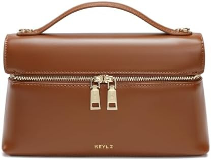 Keyli Women's Top Handle Bag Leather Small Handbags Trendy Designer Crossbody Shoulder Bag for Wo... | Amazon (US)