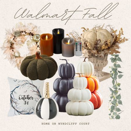 #falldecor #fallhome #walmart #walmarthome #walmartdecor #walmartfall #modern #transitional #glam #frontporch #candle #throwpillow #pumpkin #pumpkinpillow #fauxfloral #garland #wreath #fall

#LTKhome #LTKSeasonal #LTKstyletip