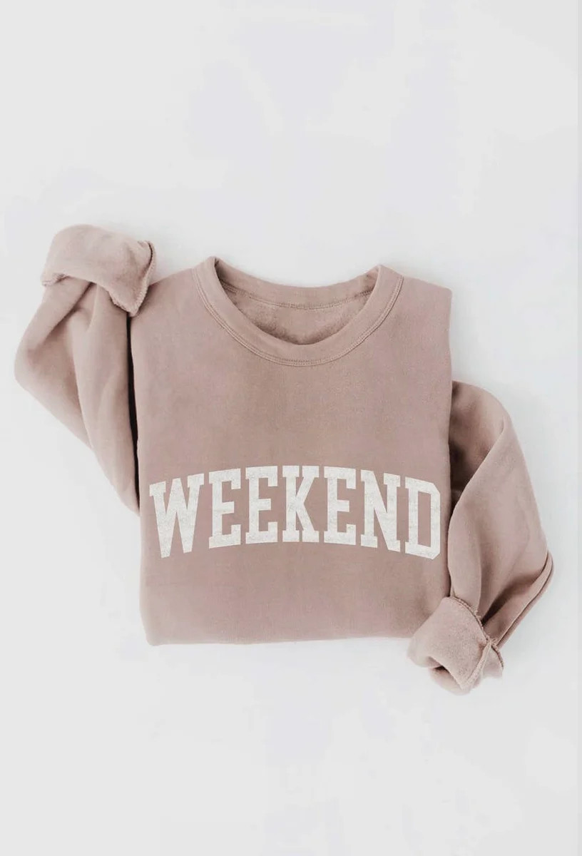 WEEKEND Sweatshirt - Taupe | navyBLEU LLC