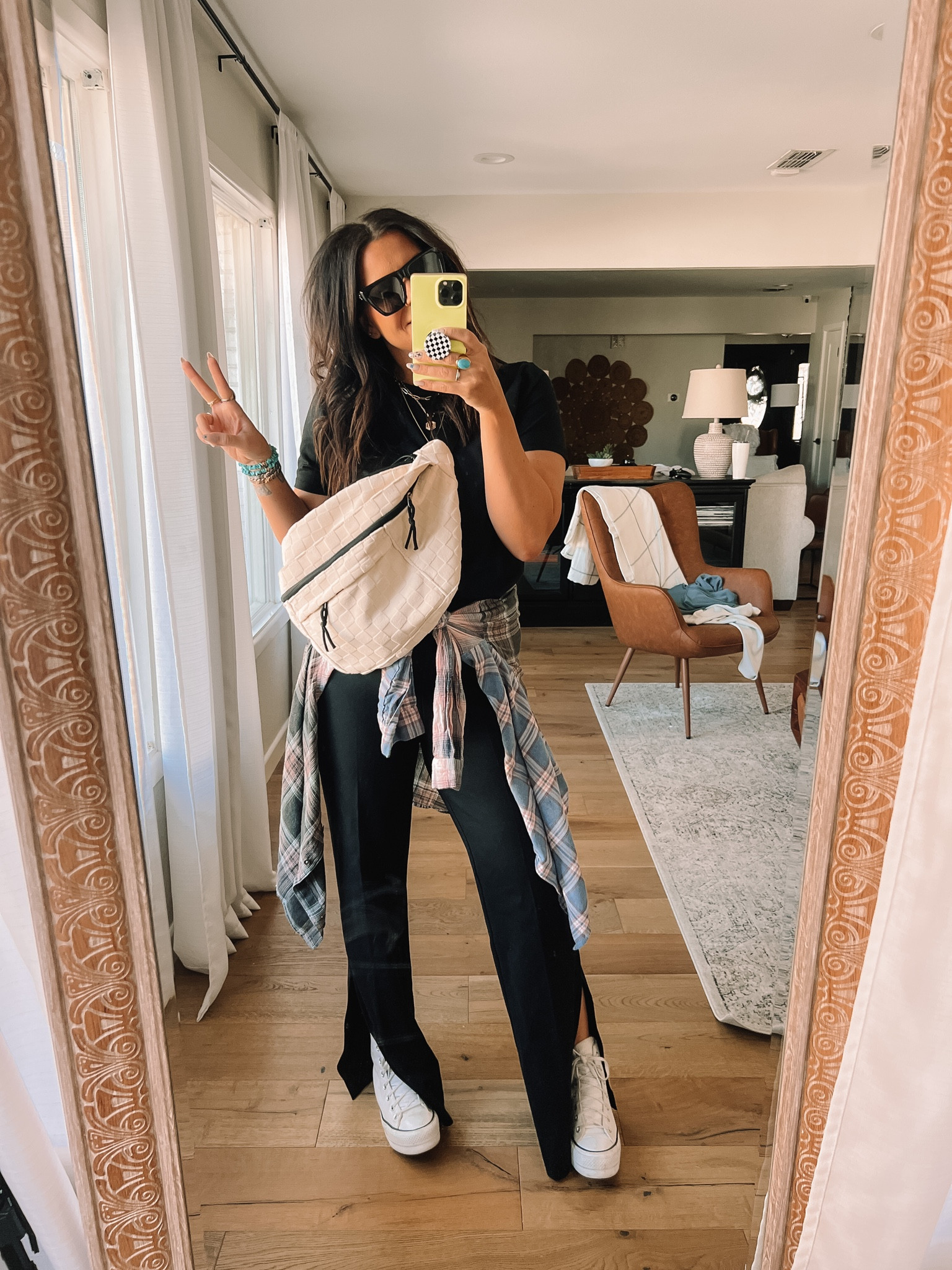 Casual Shopping Outfit
Box Tee: XL
SPLIT FLARES: Xl (BWCXSPANX)
Converse Platform: SIZE DOWN 1/2 size


#LTKunder50 #LTKunder100 #LTKstyletip