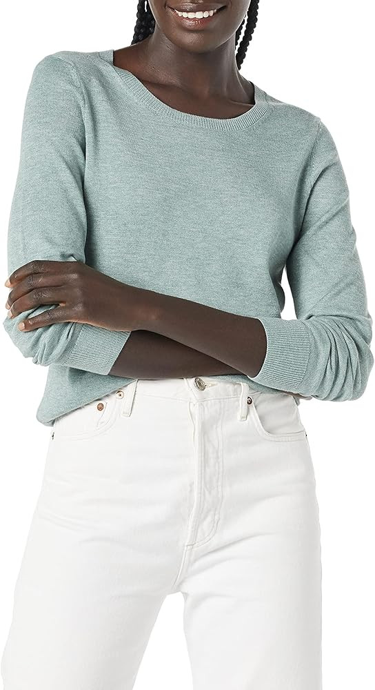 Amazon Essentials Women's Long-Sleeve Lightweight Crewneck Sweater (Available in Plus Size) | Amazon (US)