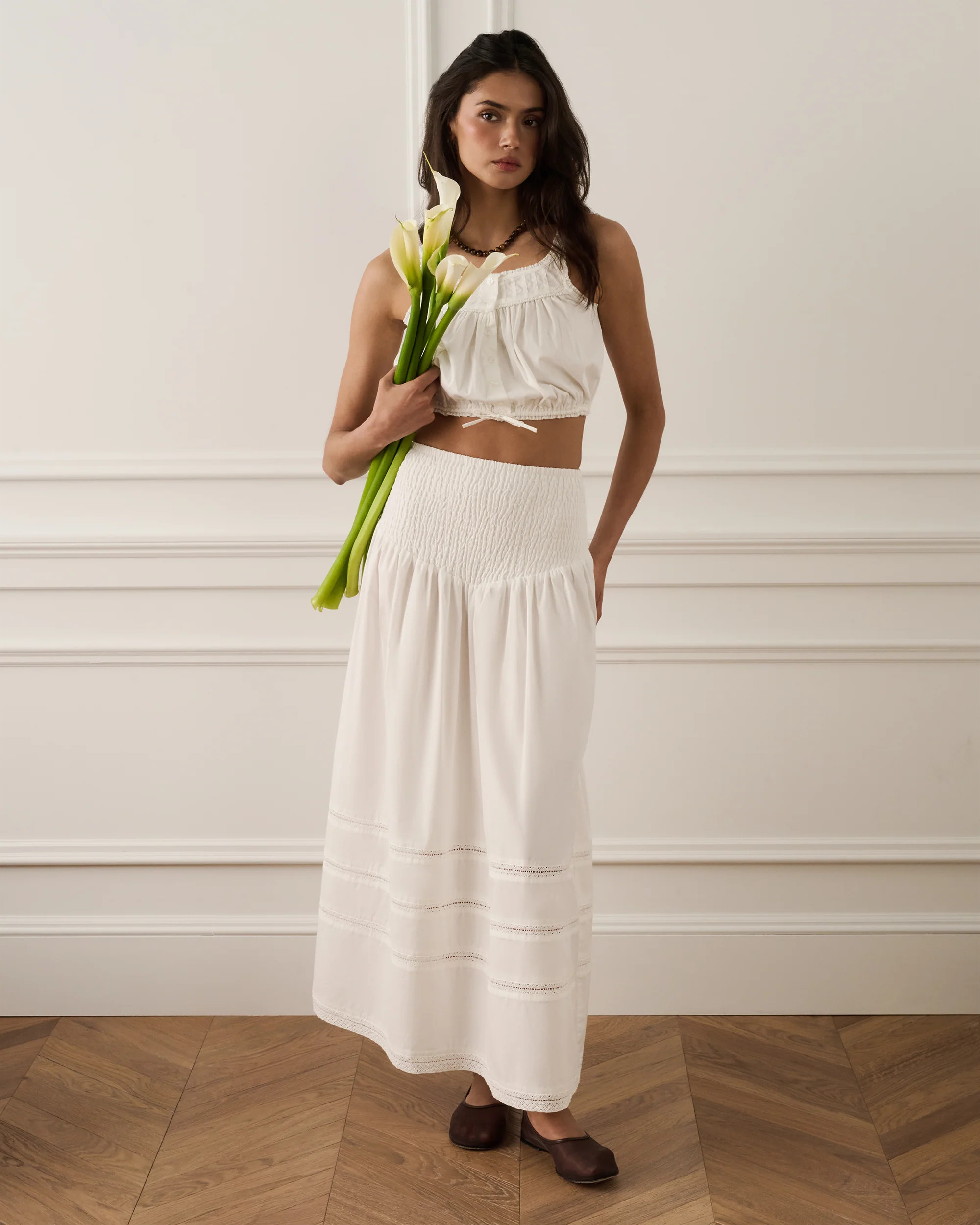 Smocked Maxi Skirt | We Wore What