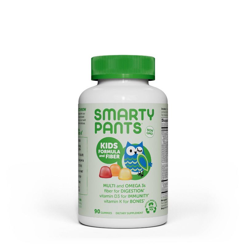 SmartyPants Kids Formula and Fiber Gummies - Lemon, Orange & Strawberry Banana - 90ct | Target