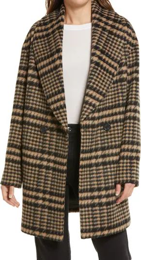 Plaid Shawl Collar Coat | Nordstrom
