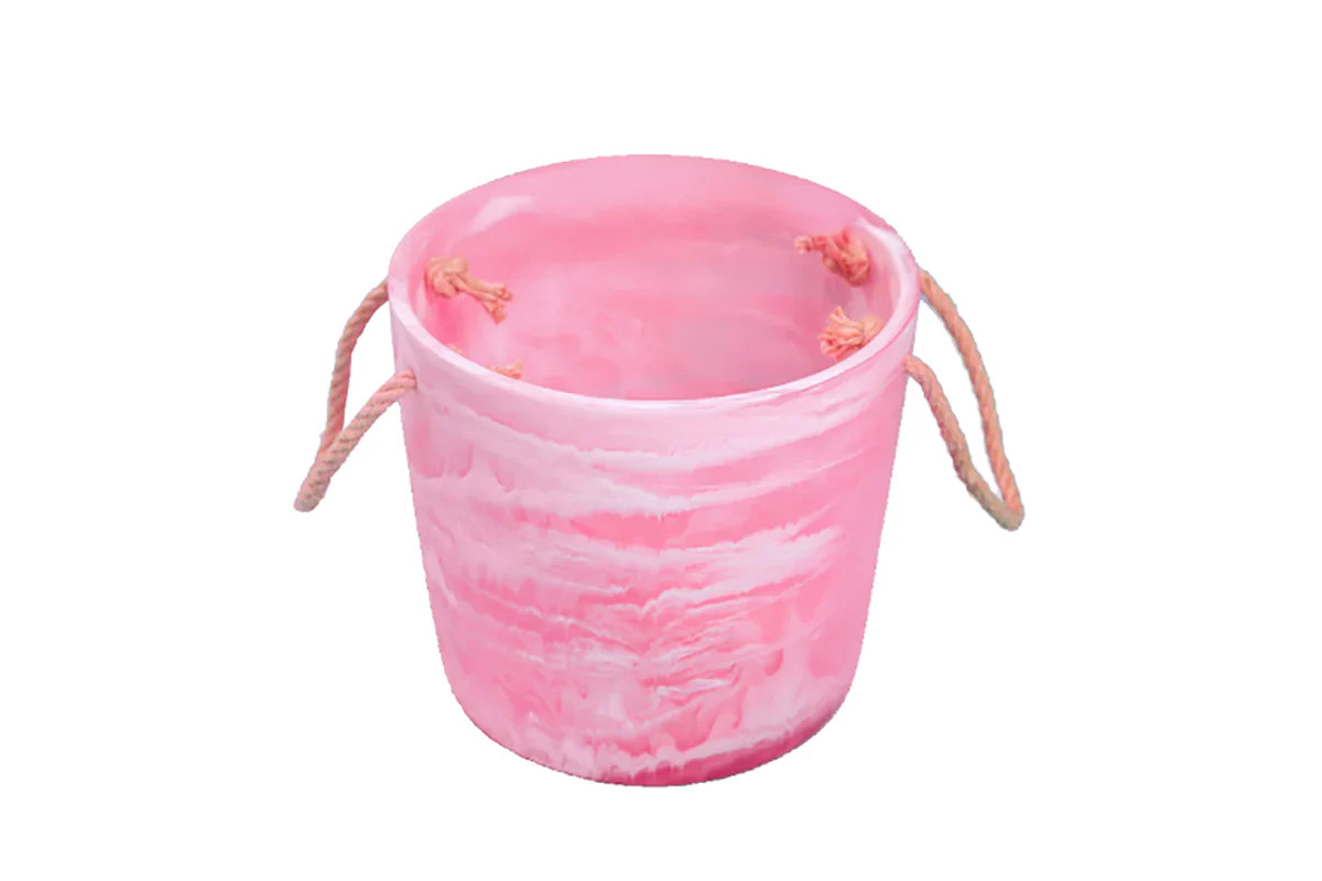 Resin Ice Bucket w/ Handles | Lucy's Market