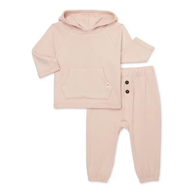 easy-peasy Baby Hoodie and Joggers Outfit Set, 2-Piece, Sizes 0M-24M - Walmart.com | Walmart (US)