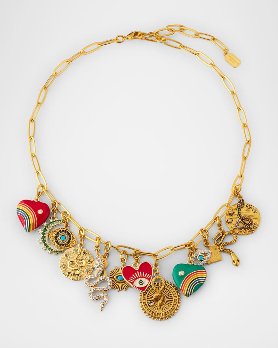 Elizabeth Cole Orabelle Crystal Chain Necklace | Neiman Marcus