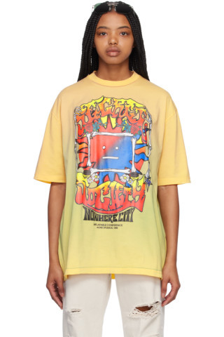 Yellow Printed T-Shirt | SSENSE