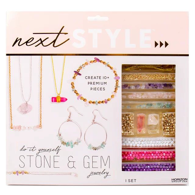 Next Style D.I.Y. Stone & Gem Jewelry Kit, Create 10 Metal Jewelry Pieces | Walmart (US)