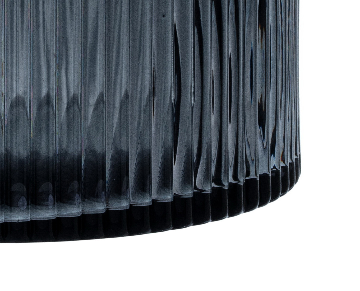 Better Homes & Gardens 5" Smoke Glass Ribbed Candle Hurricane, Medium - Walmart.com | Walmart (US)