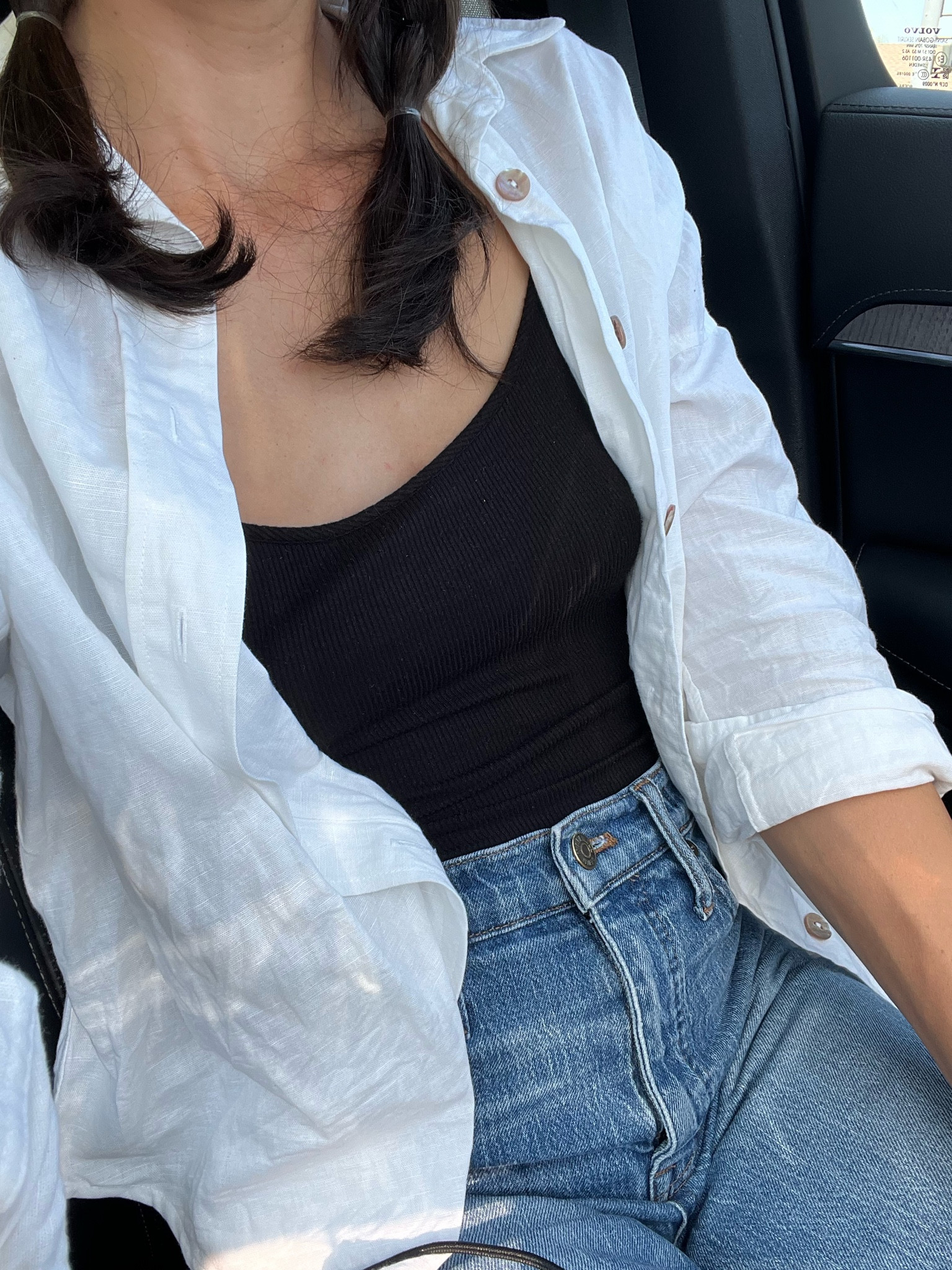 Another closet staple, the white button up 🤍  #classic #capsule #capsulewardrobe #closetstaples 

#LTKStyleTip #LTKSeasonal #LTKFindsUnder100