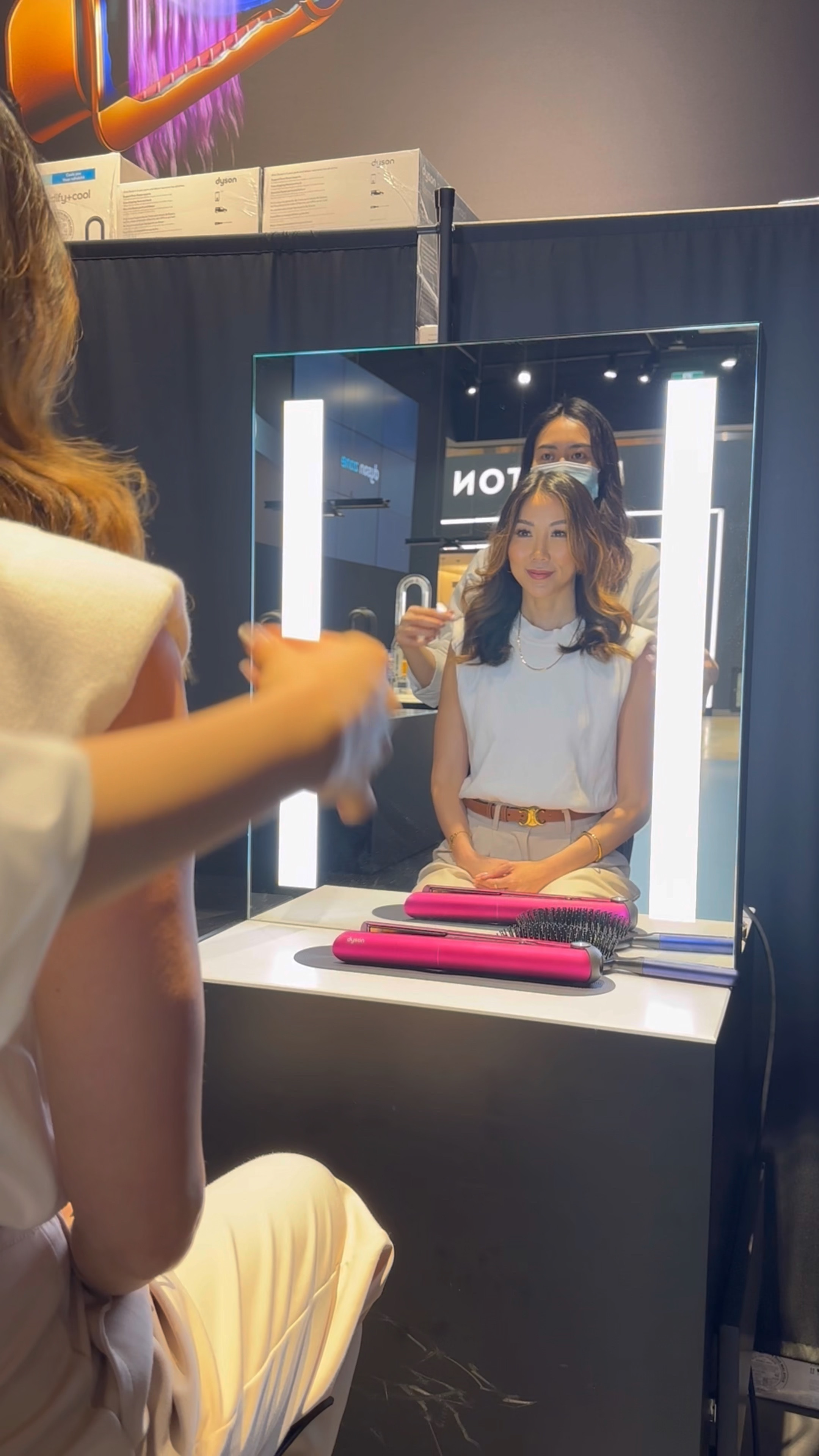 Join me today at the @dysonhair store at @yorkdalestyle where a personal stylist will be giving me a comprehensive guide on how to use the Corrale Straightener! This versatile styling tool is a game-changer, heating up in no time to deliver either sleek straight hair or bouncy curls, all while keeping your hair shiny and soft. I've had a go with it, and trust me, it's incredibly easy to use! Swing by your nearest Dyson store to try out their collection of hair tools in an immersive experience! #dyson #DysonHair #ad 

#LTKbeauty #LTKstyletip #LTKFind