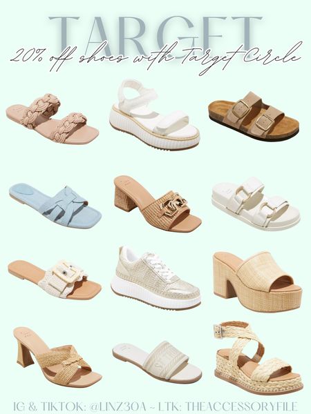 20% off shoes with Target Circle

Spring shoes, spring sandals, Birkenstocks lookalikes, wedges, dress shoes, spring break outfits, vacation outfits, resort wear, casual sandals 

#LTKsalealert #LTKSeasonal #LTKshoecrush