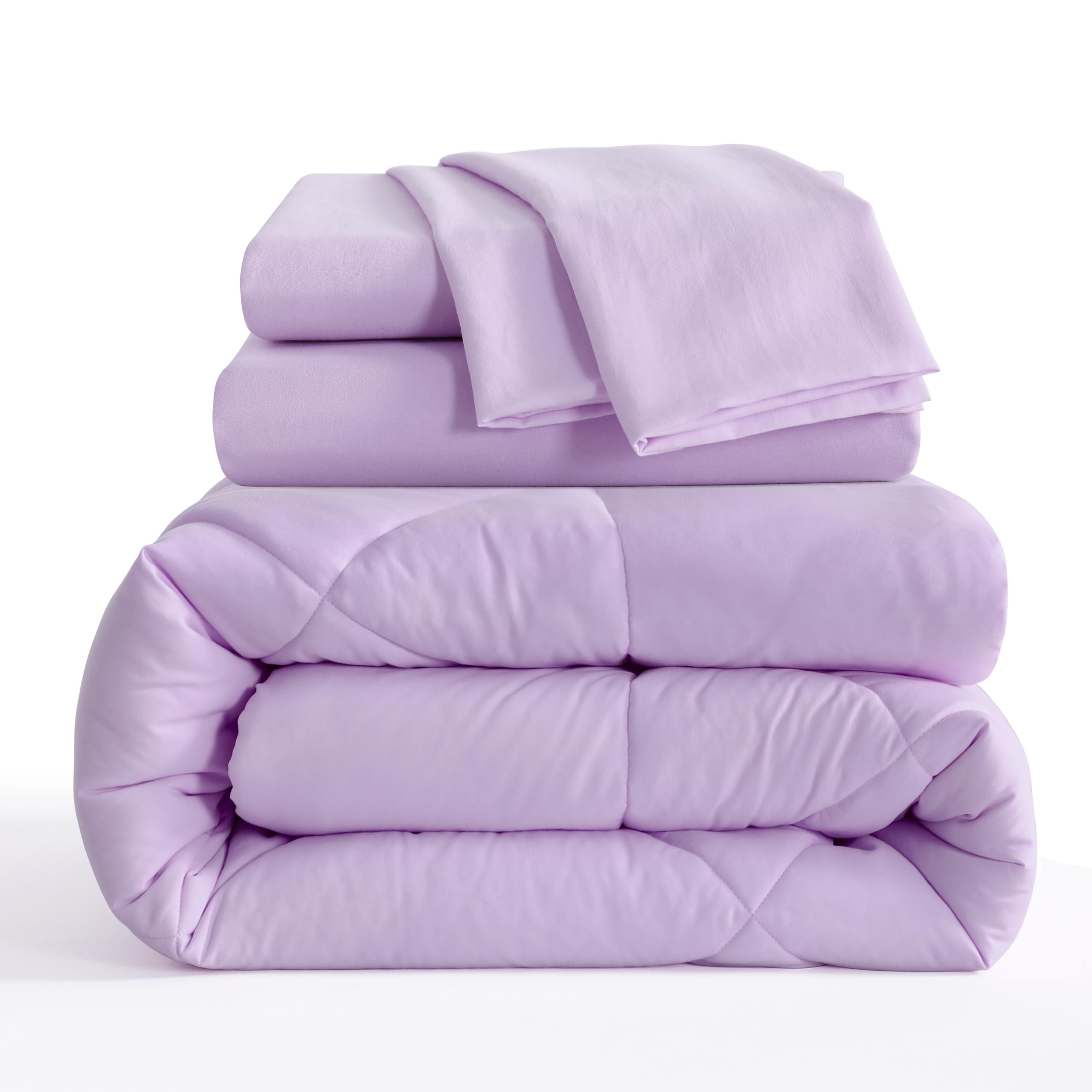 NTBAY Twin Comforter Set with Sheets, 5 Pieces Soft and Breathable Twin Bedding Set, Twin Bed in ... | Amazon (US)