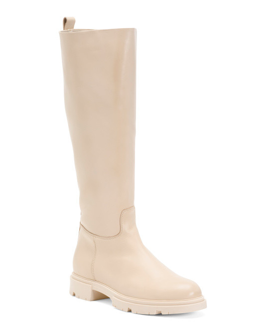 Made In Portugal Leather High Shaft Boots | TJ Maxx