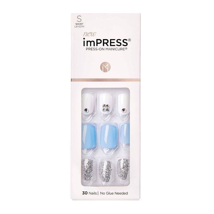 Kiss imPRESS Press-On Manicure False Nails - I'd Rather Be - 30ct | Target