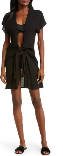 Tie Front Cover-Up Wrap Dress | Nordstrom