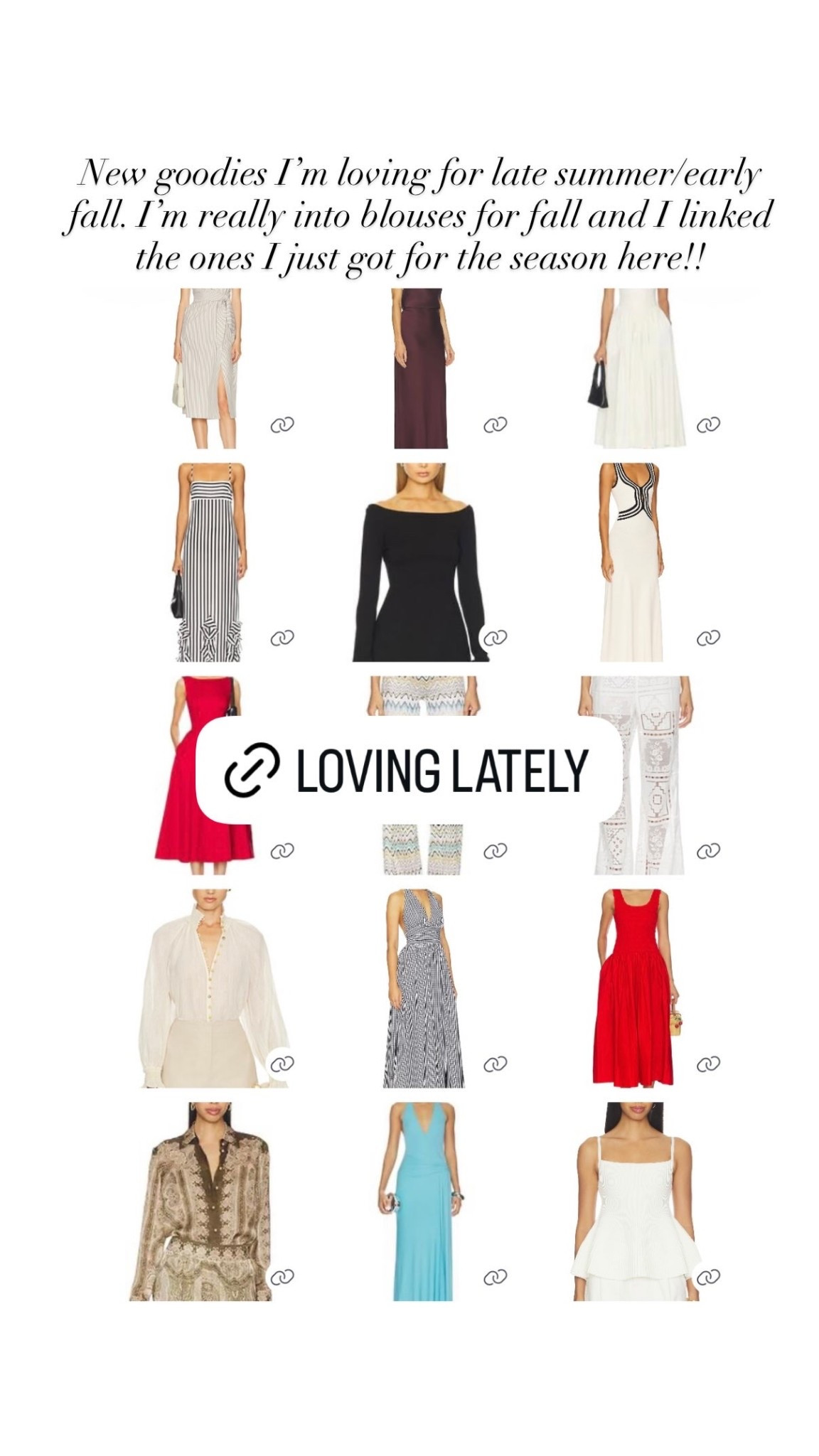 New goodies I’m loving for late summer/early fall. I’m really into blouses for fall and I linked the ones I just got for the season here!!
